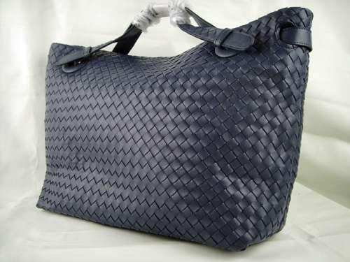Bottega Veneta Lambskin Tote Bag 1032 dark blue